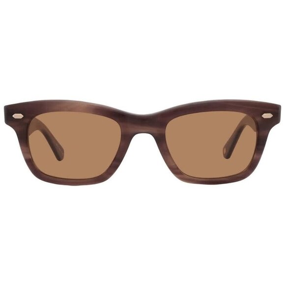 Garrett Leight GROVE SUN Marigold Rectangular Sunglasses 2143 SQT/MAG 4 - Picture 1 of 6